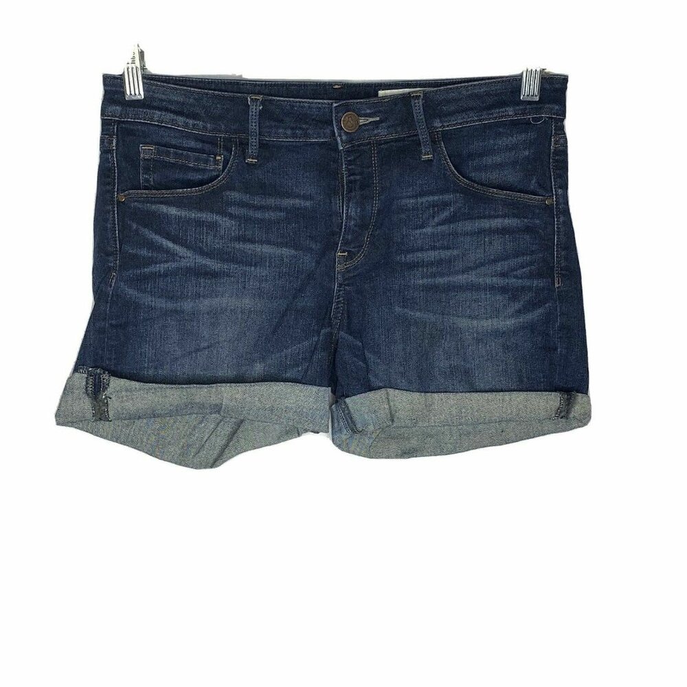 Treasure Bond Blue Jean Denim Cuffed Shorts 29